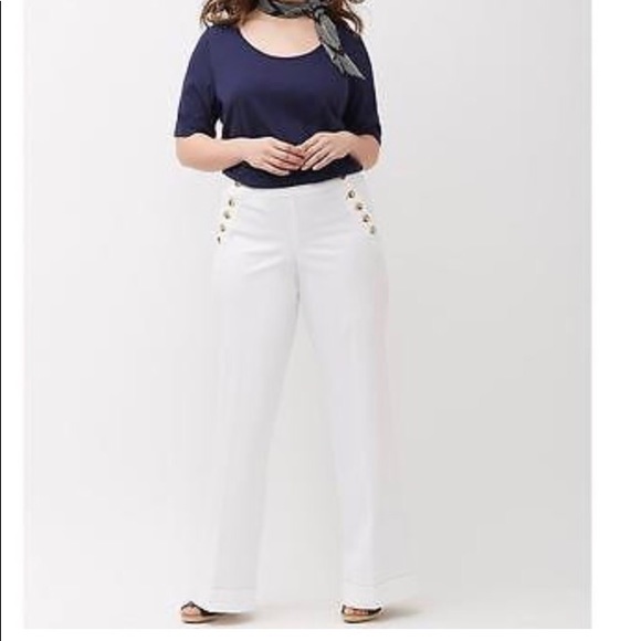 lane bryant white pants